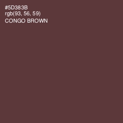 #5D383B - Congo Brown Color Image